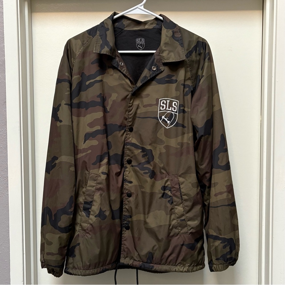 Street League Skateboarding Men's Camouflage Windbreaker Jacket Size Medium - Picture 3 of 6